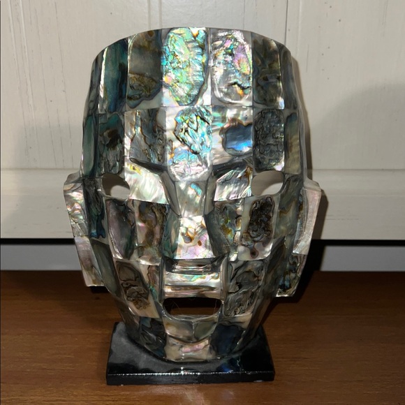 Abalone Pearl Mask Tabletop Decoration - Picture 1 of 2